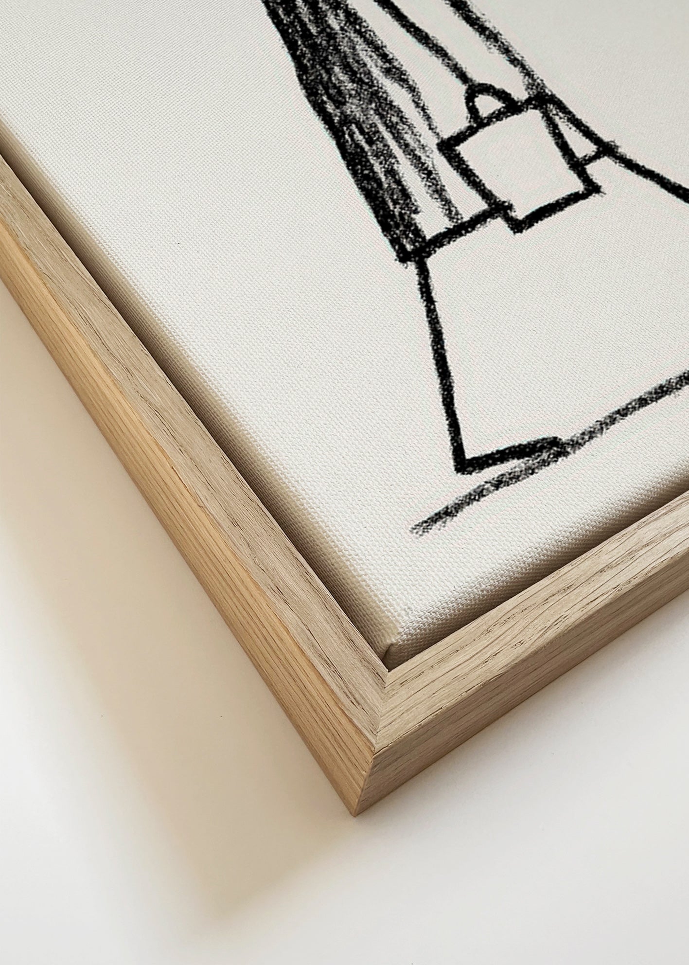Minimalistisk illustration av gående rökare