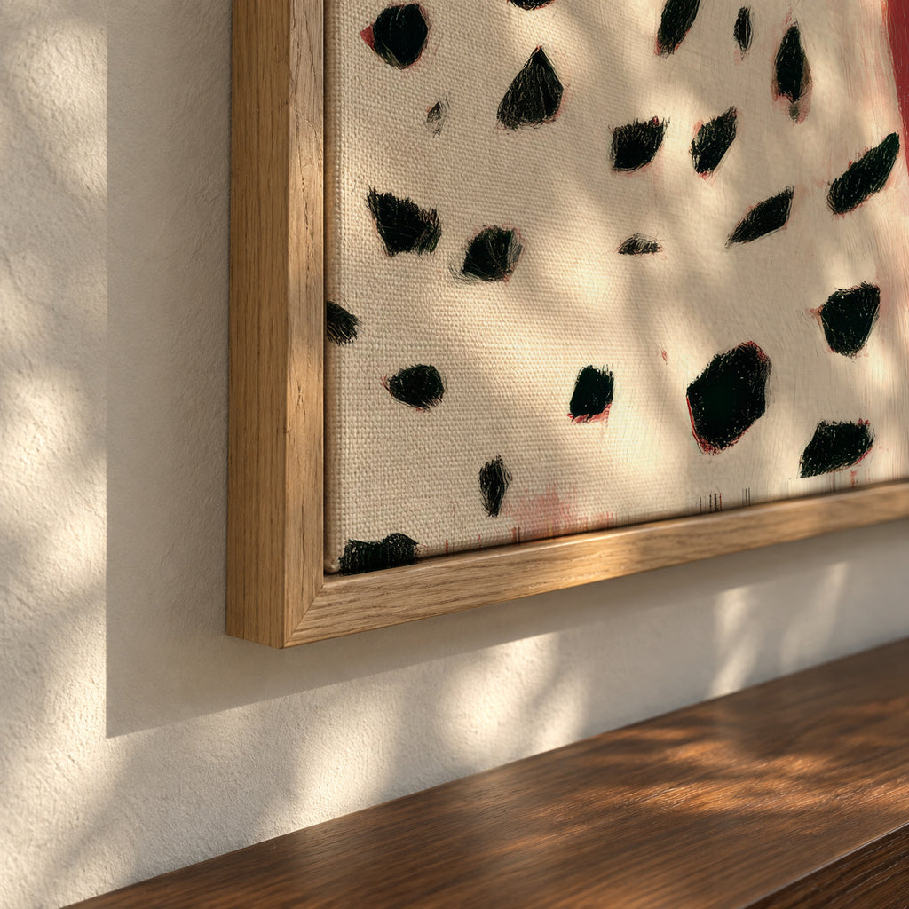 Lavender Leopard - Framed canvas detail