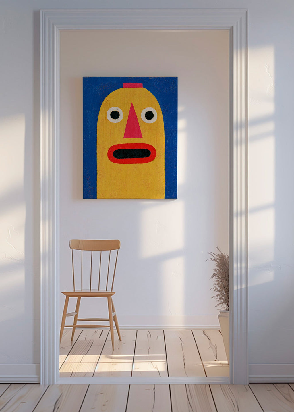 Illustration gul mask
