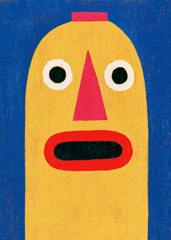 Illustration gul mask