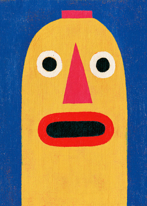Illustration gul mask