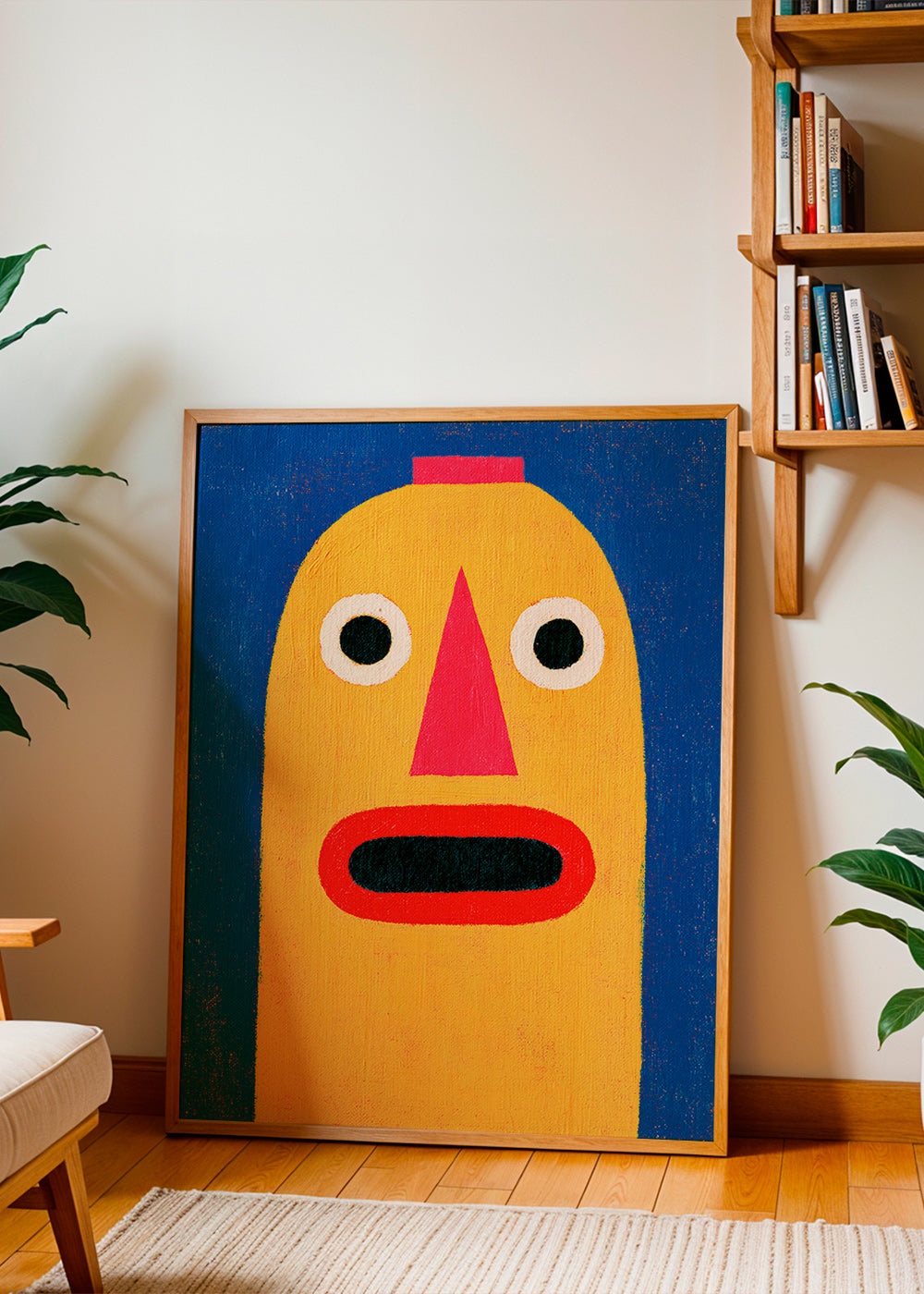 Illustration gul mask