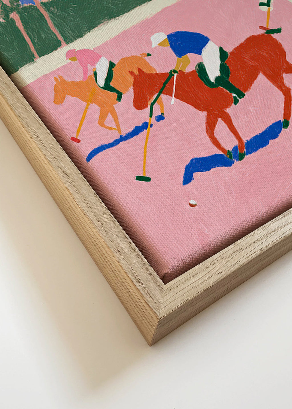 Polo sportmålning i rosa