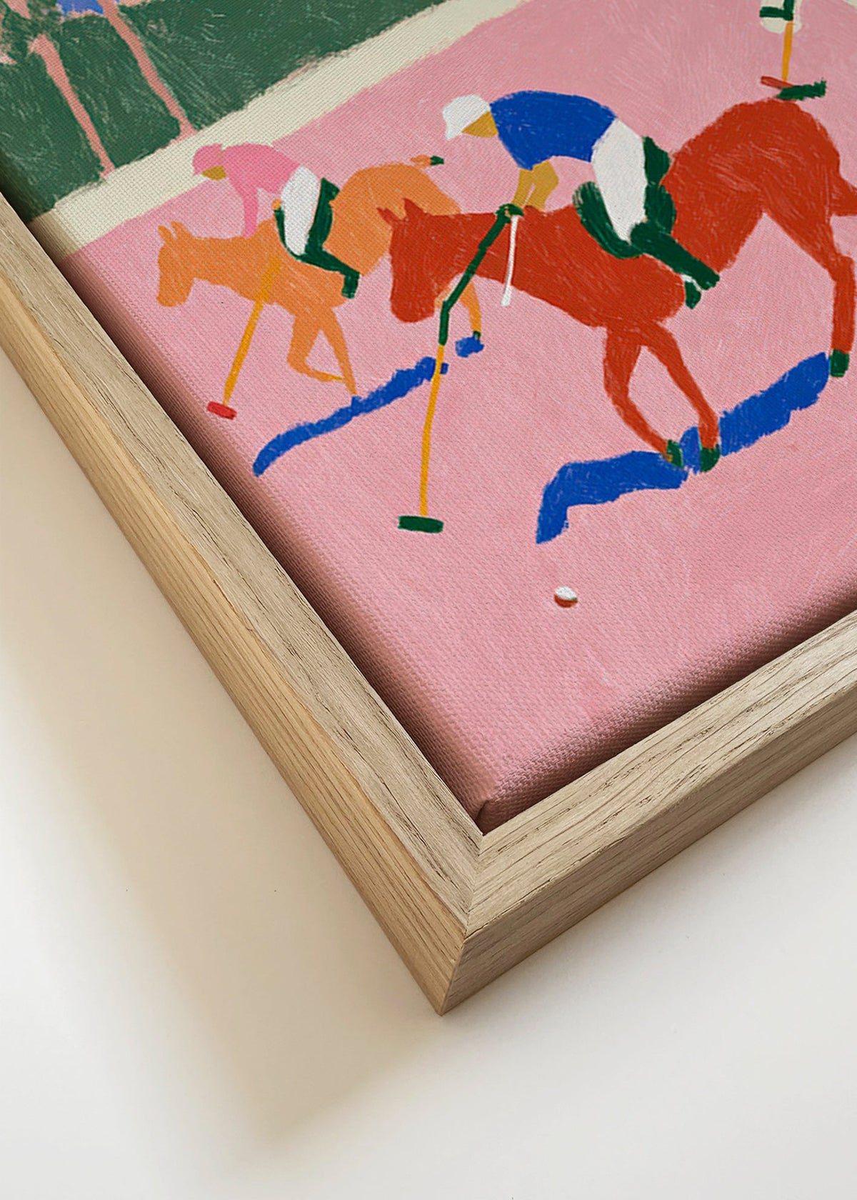 Polo sportmålning i rosa