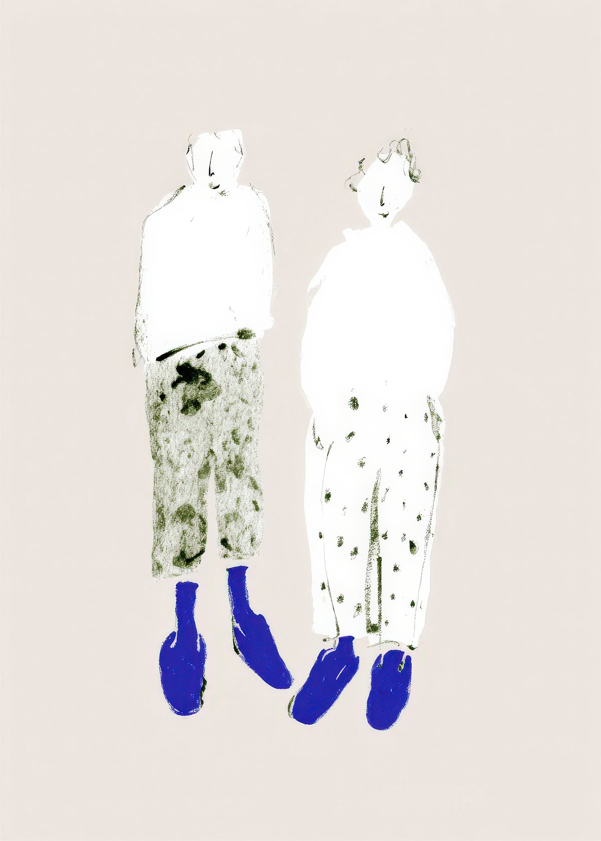 Ghost Couple - Unframed art print