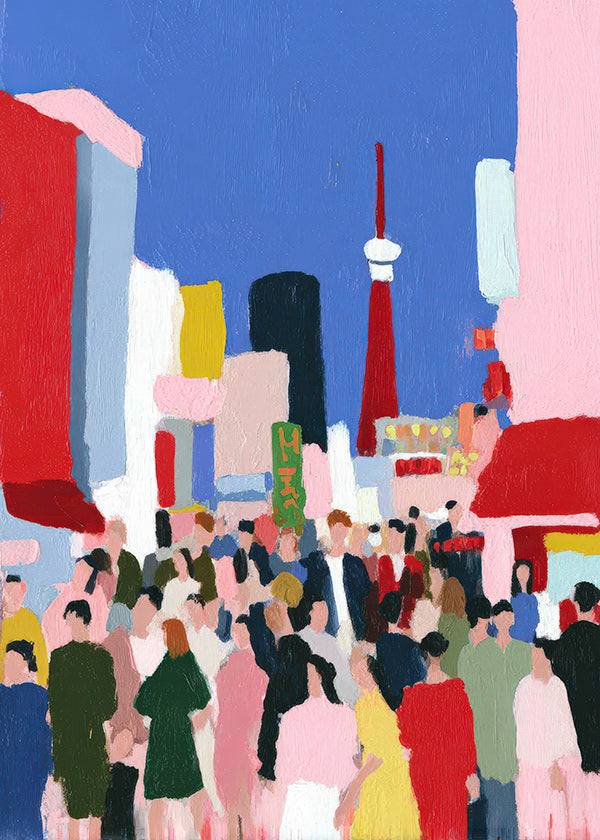 Stadsposter Tokyo färgstark