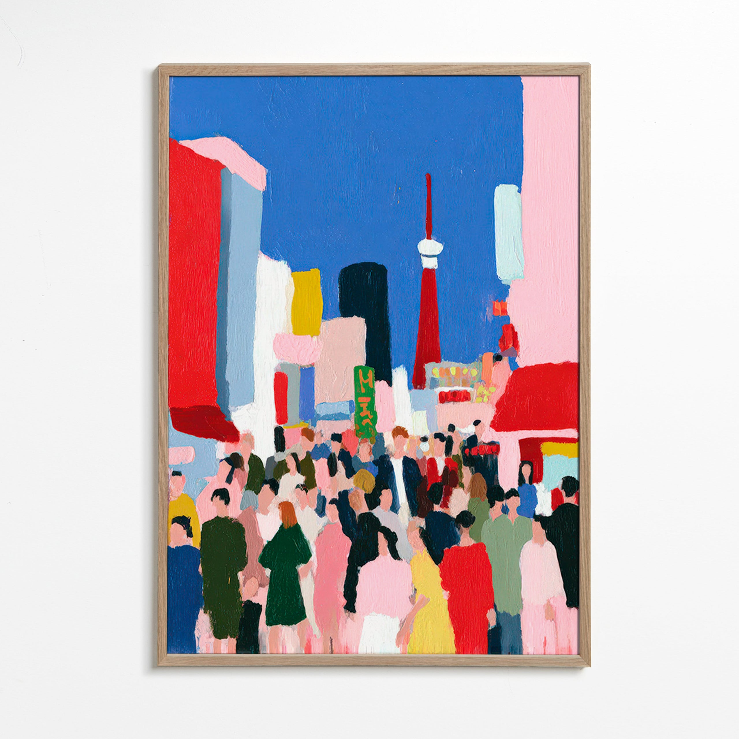 Stadsposter Tokyo färgstark