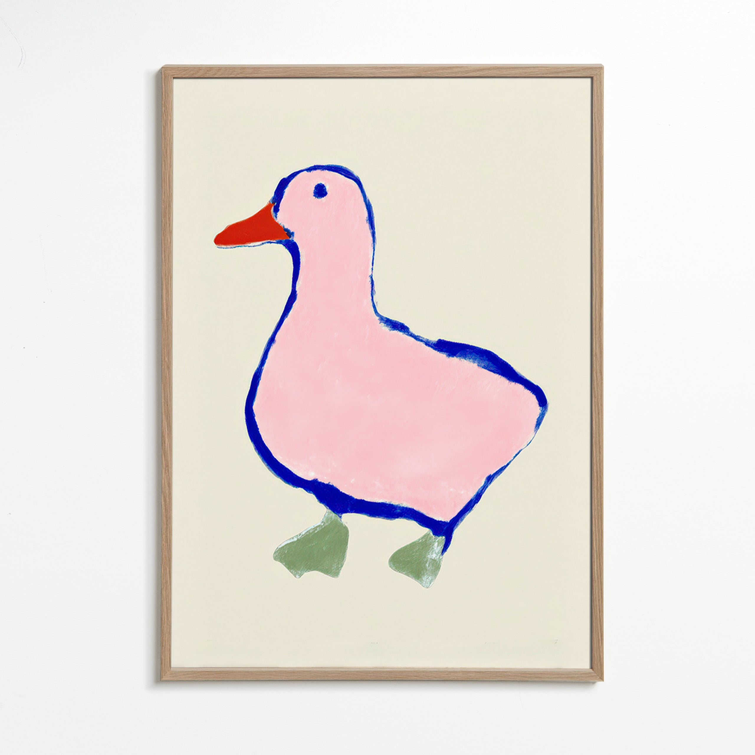 Barnposter: rosa ankunge