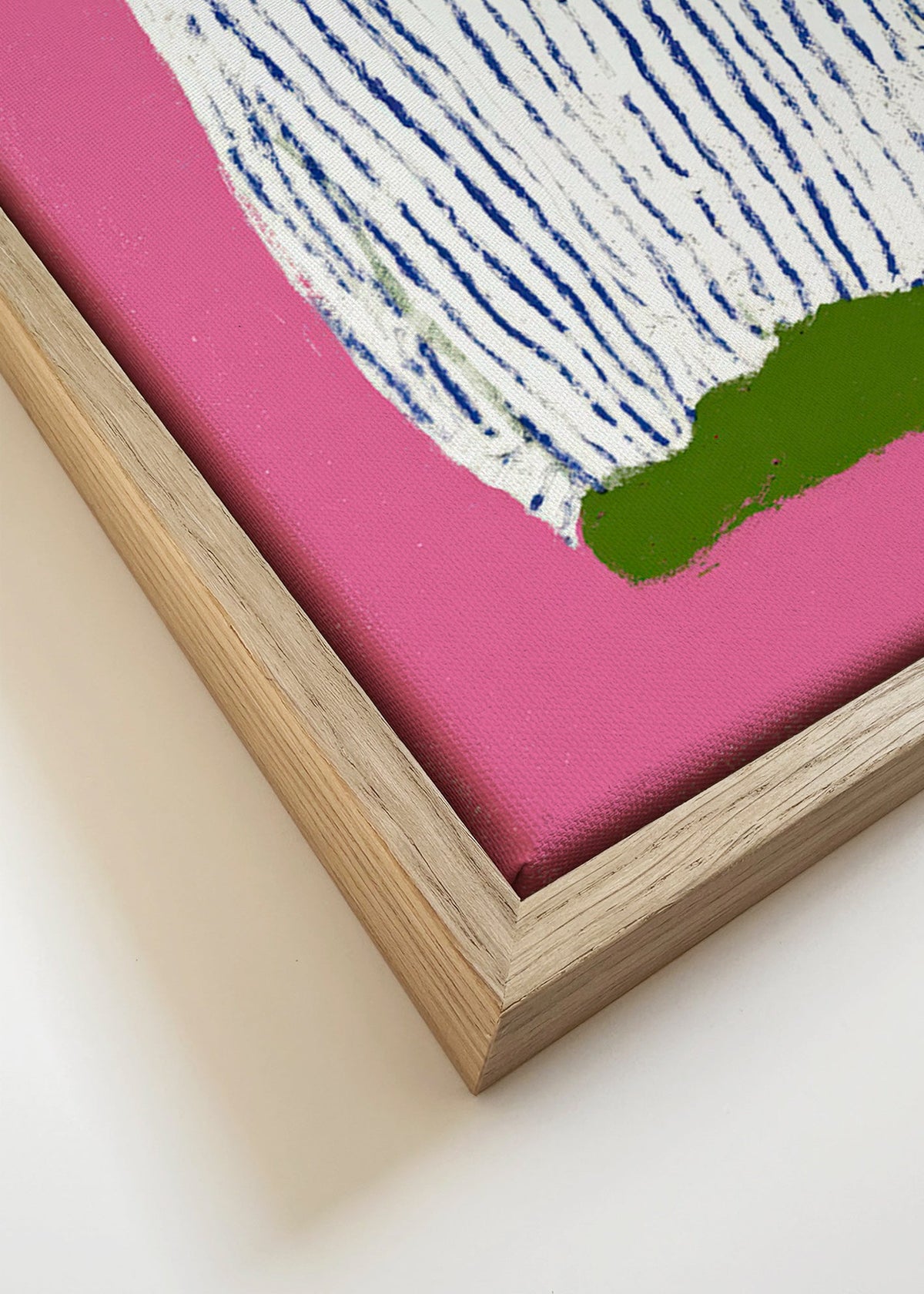 Illustration randig skjorta på rosa bakgrund