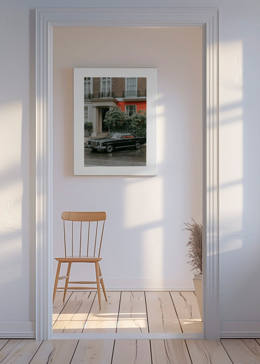 Gatufotografi med klassisk bil