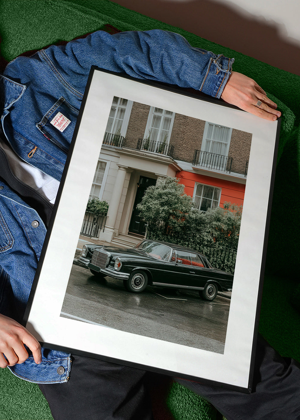 Gatufotografi med klassisk bil