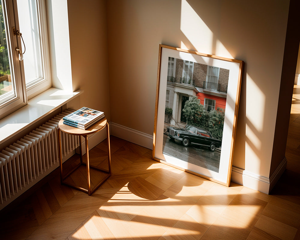 Gatufotografi med klassisk bil