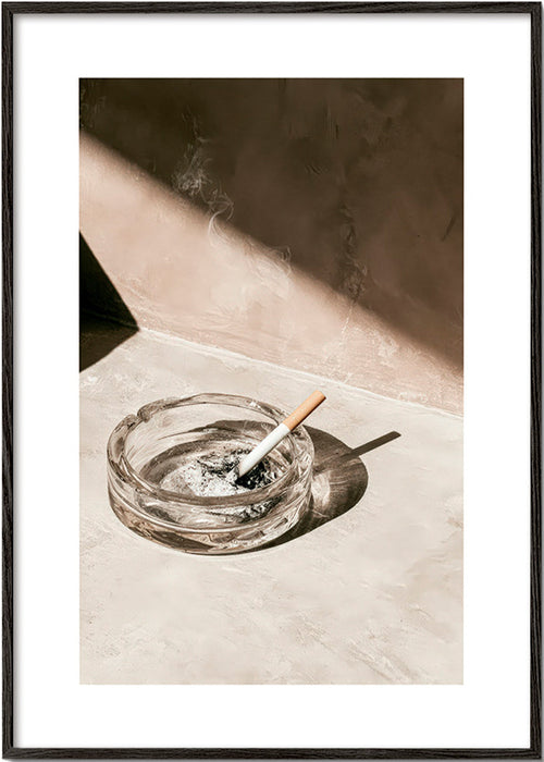 Köksfotografi med glas-askkopp