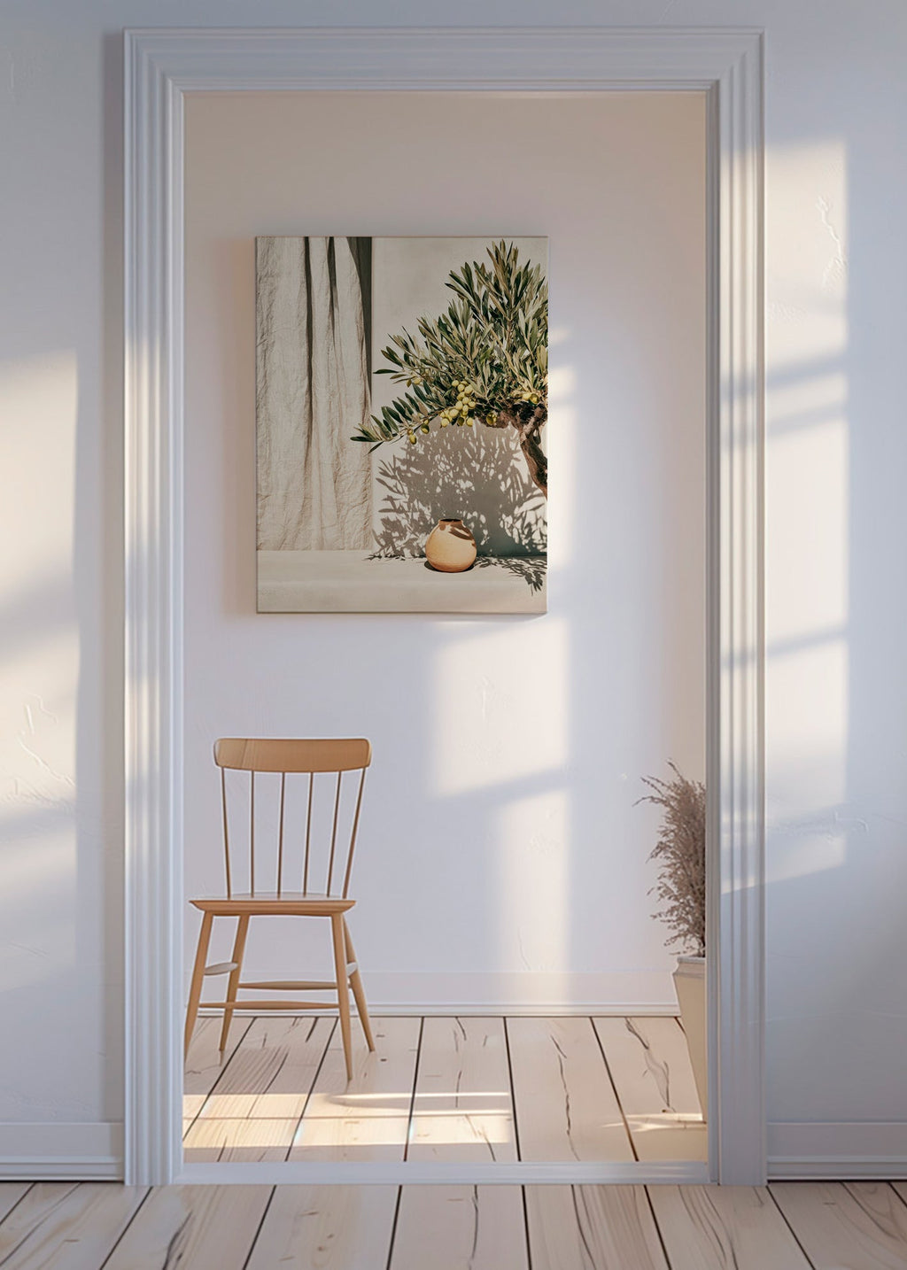 Botanisk poster olivgren