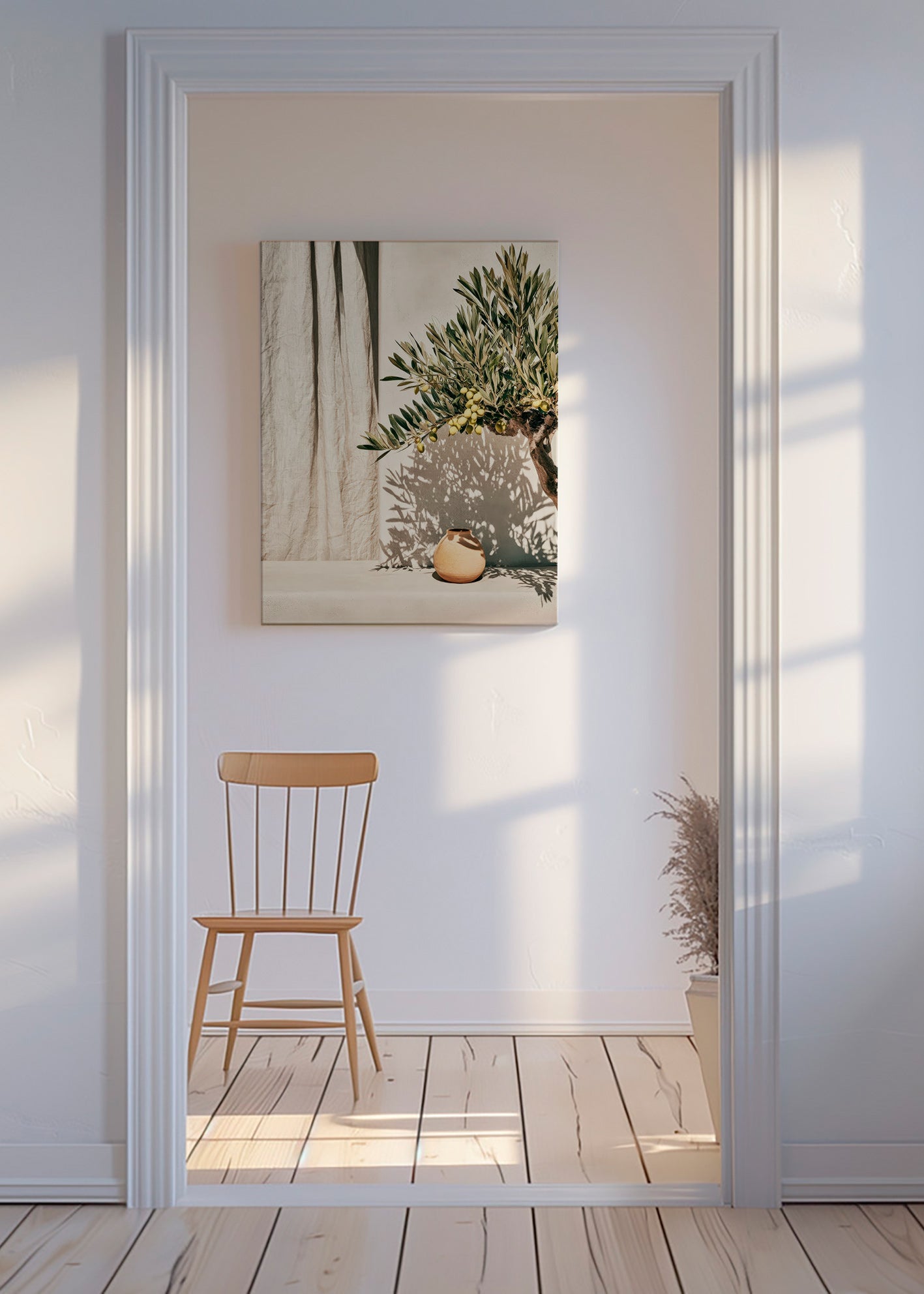 Botanisk poster olivgren