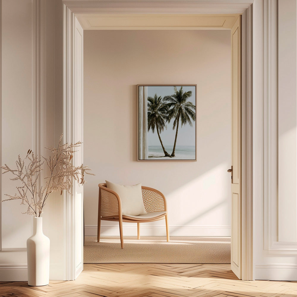 Botanisk poster två palmer