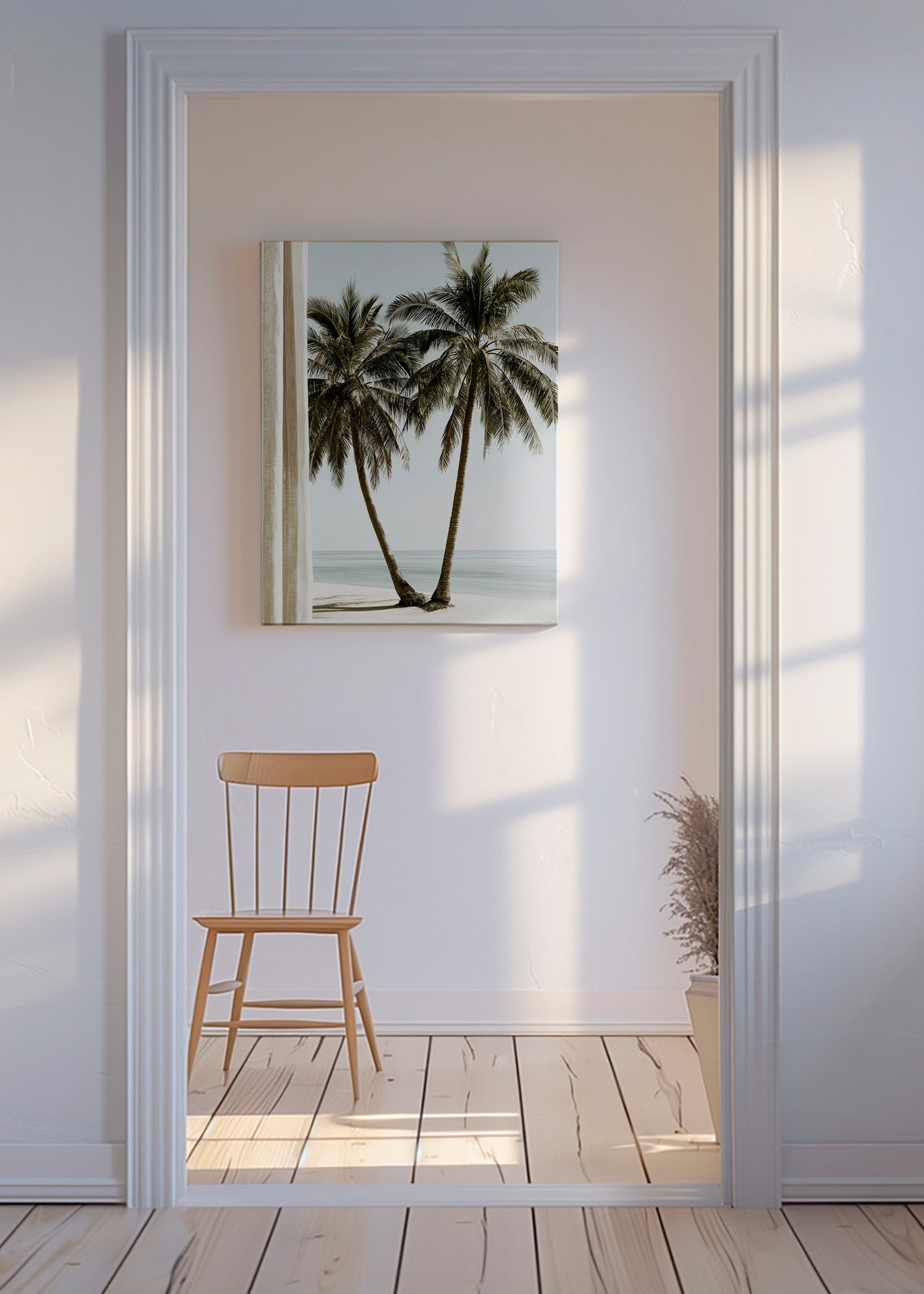 Botanisk poster två palmer