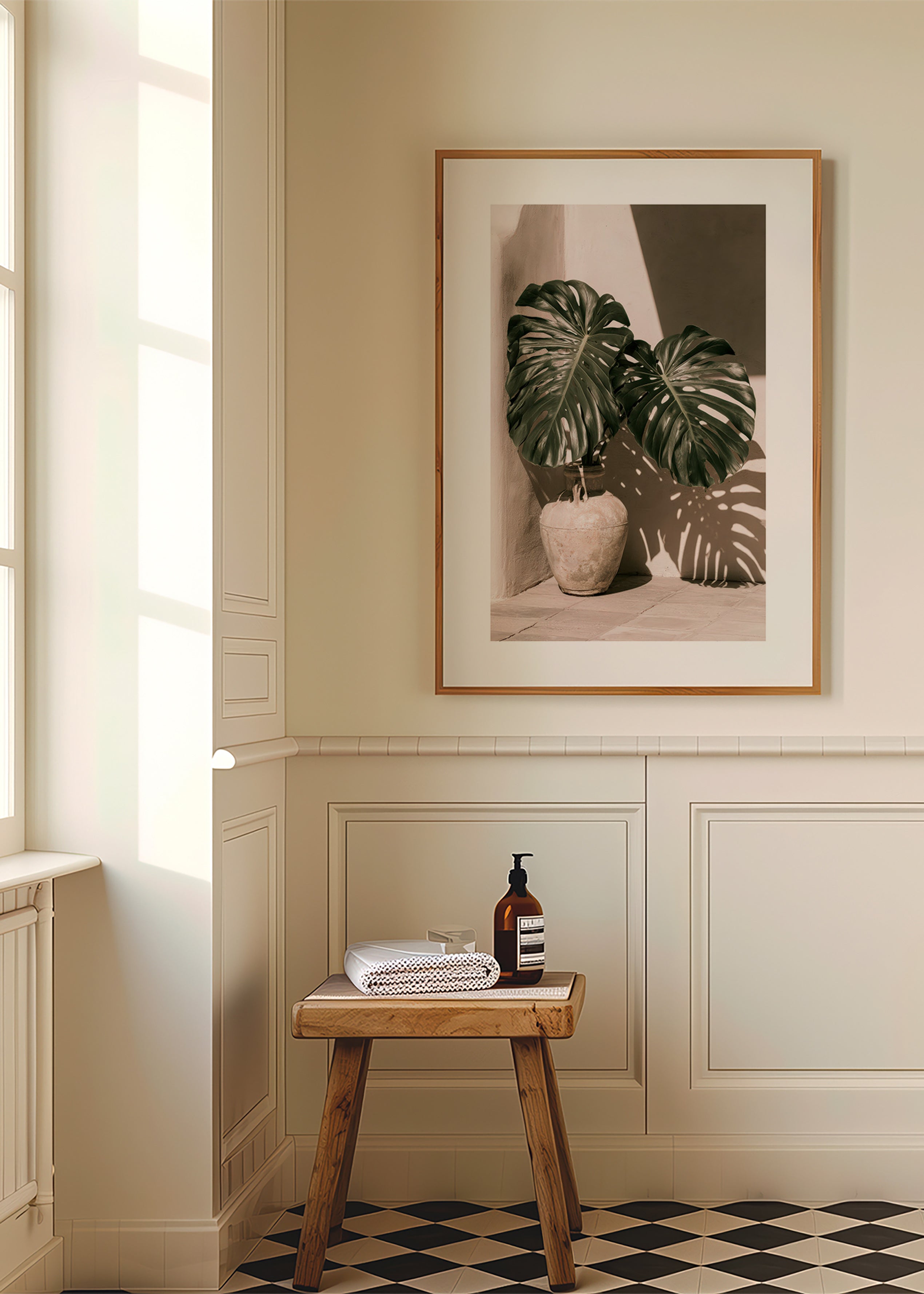 Botanisk poster Monstera i kruka