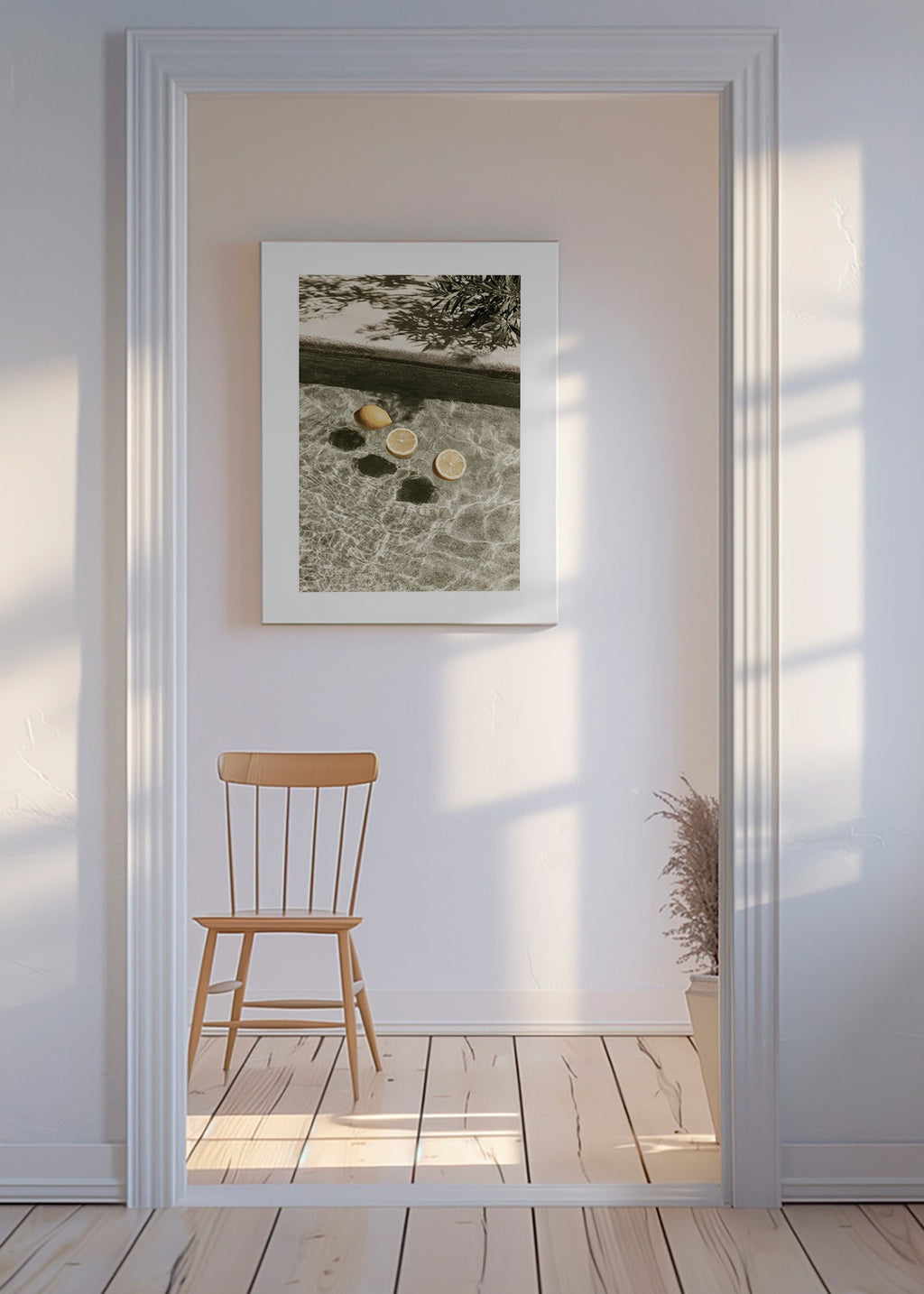Kökskonst med svävande citroner