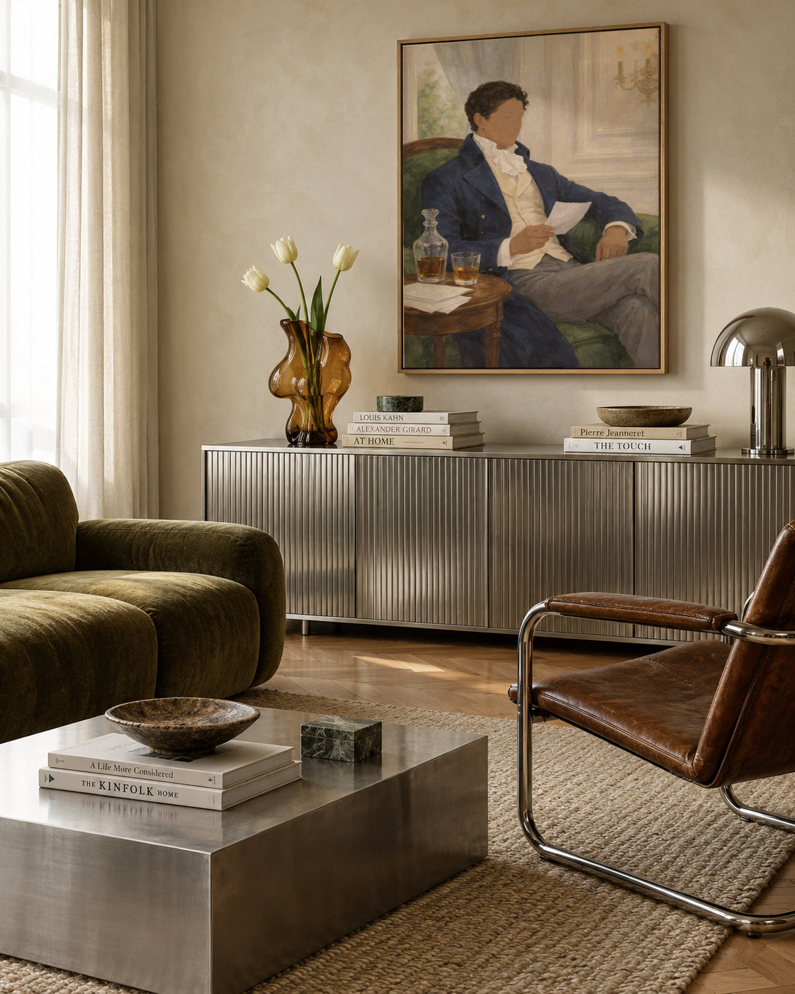 The Gentleman’s Letter - Framed canvas in an interior