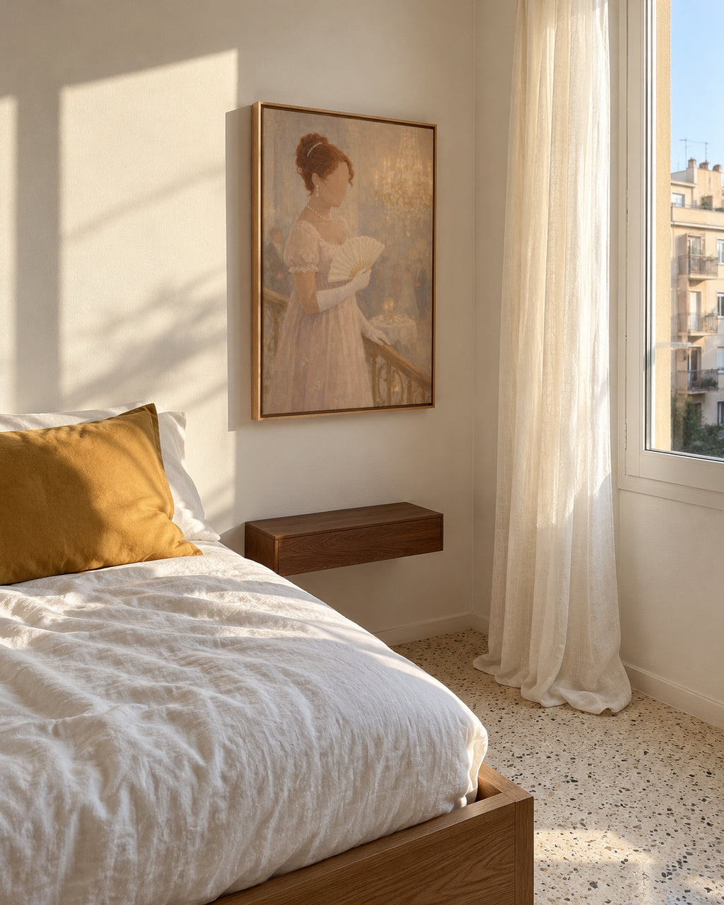 Ivory Ballroom - Framed canvas in an interior