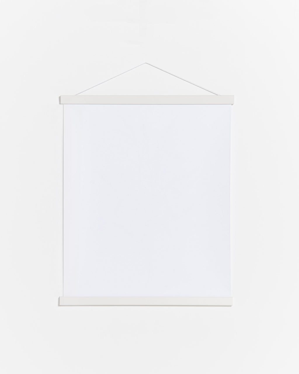 Colgador para póster de 20cm de madera y color blanco