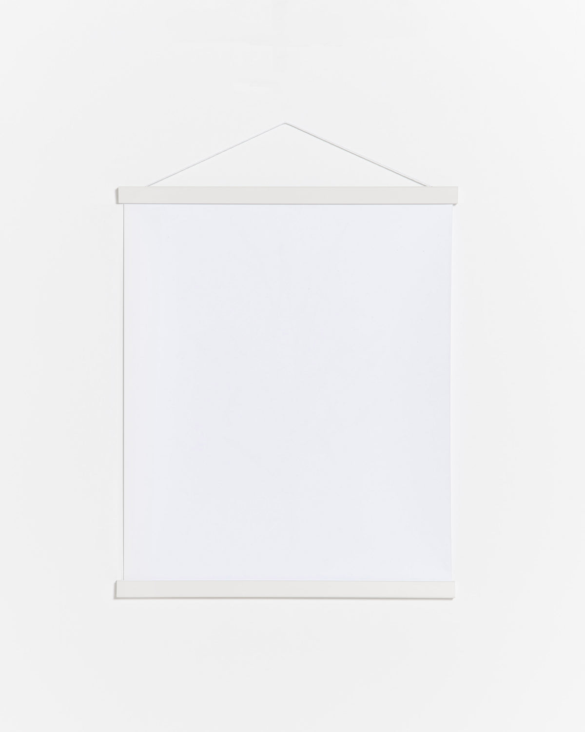 Colgador para póster de 40cm de madera y color blanco